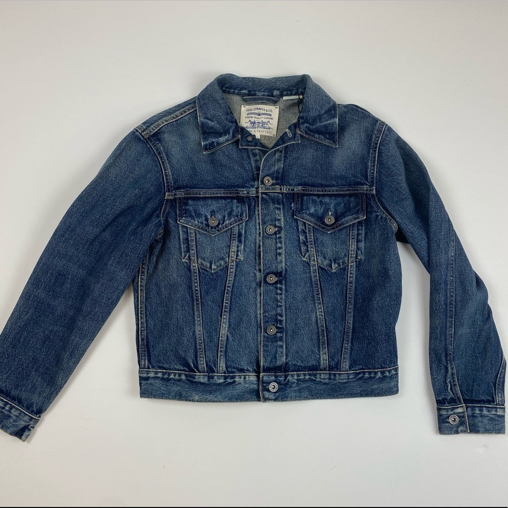 NWT Levi’s made & Crafted Boyfriend Type III Trucker Jean Denim Jacket Large